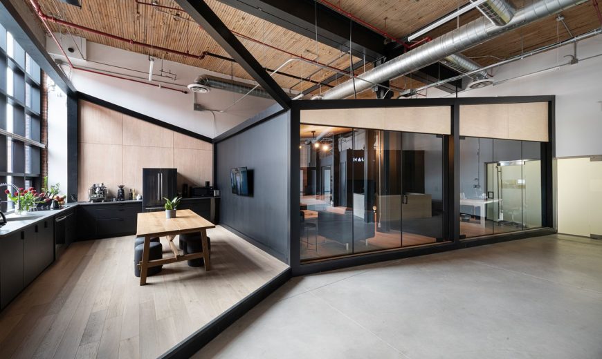 Office for Visual Effects Studio Combines Industrial Style with Creative Spaces