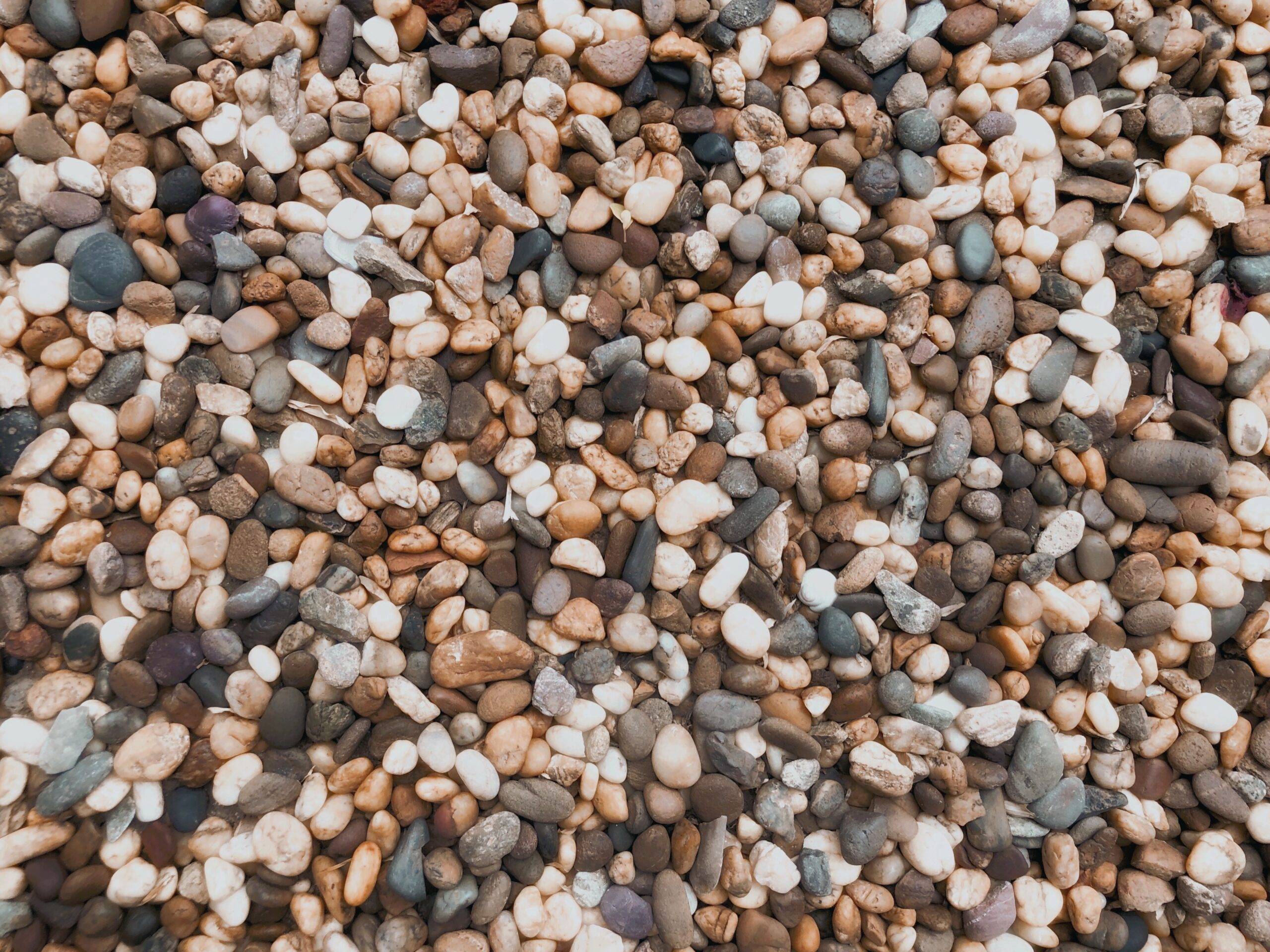 Pea gravel.