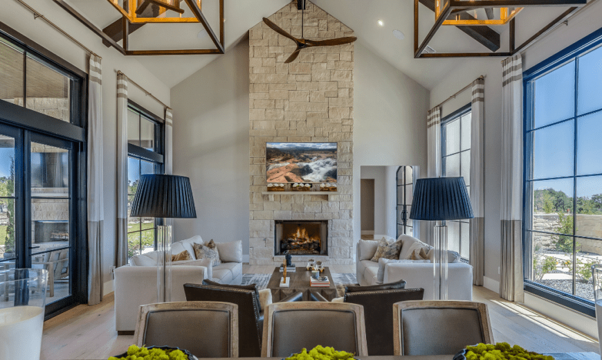 Vaulted Ceiling Living Room Design Ideas and Tips